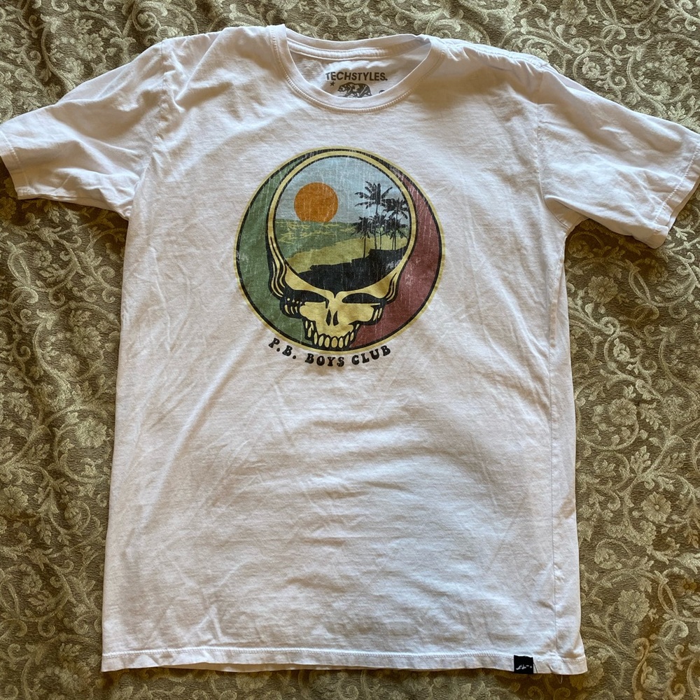 Techstyles Skull PB Boys Club T Shirt